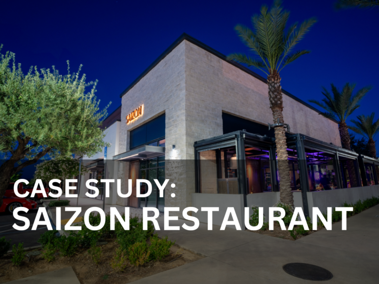 Restaurant Lighting Design in Fresno, California with B-K floodlights